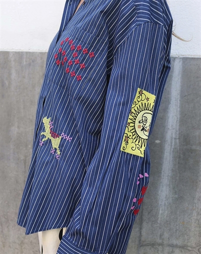 Sissel Edelbo - Brenna Skjorte - Navy Stripes